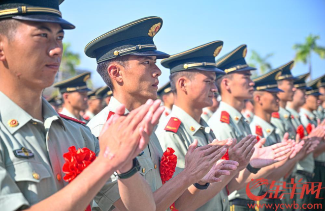 羊城晚报：难说再见！武警广东总队机动支队举行退役士兵向军旗告别仪式 广东省退役军人事务厅 8084